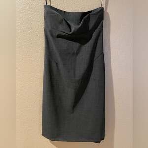 Club Monaco Strapless Charcoal Dress